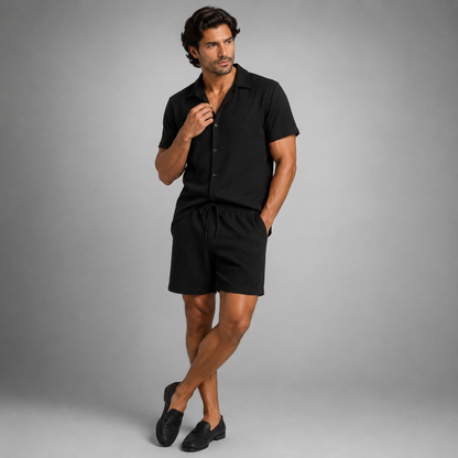 Linen Shirt and Shorts Set – Comfortable Easy Summer Co-Ord