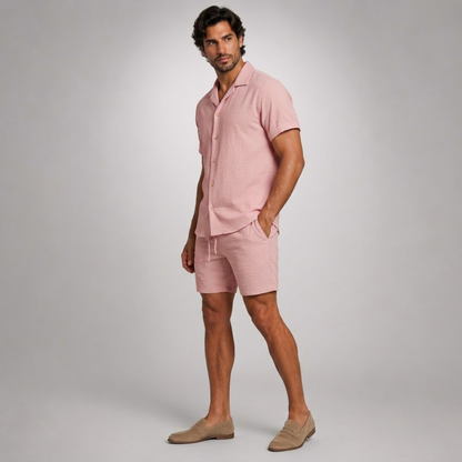 Linen Shirt and Shorts Set – Comfortable Easy Summer Co-Ord