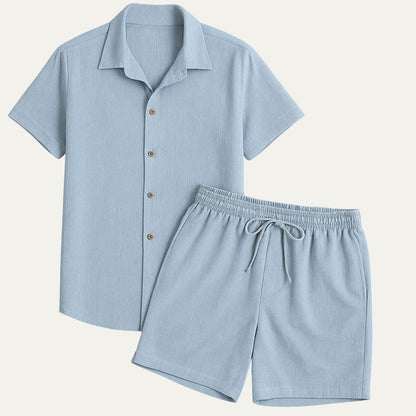 Linen Shirt and Shorts Set – Comfortable Easy Summer Co-Ord