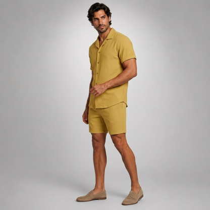 Linen Shirt and Shorts Set – Comfortable Easy Summer Co-Ord