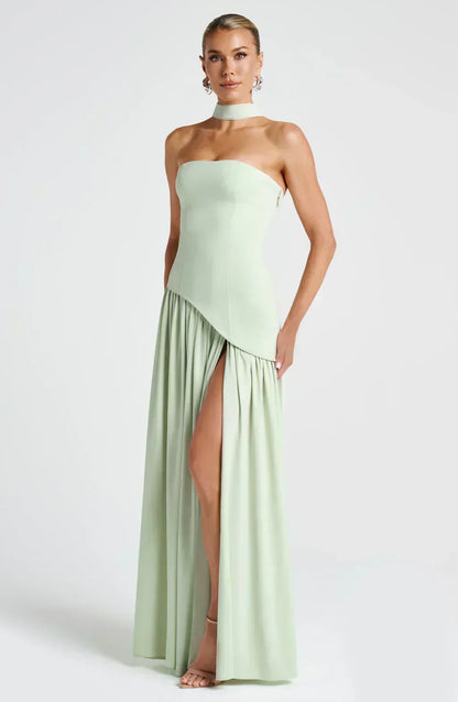 Paellora | Women Asymmetric Maxi Dress Elegant Style