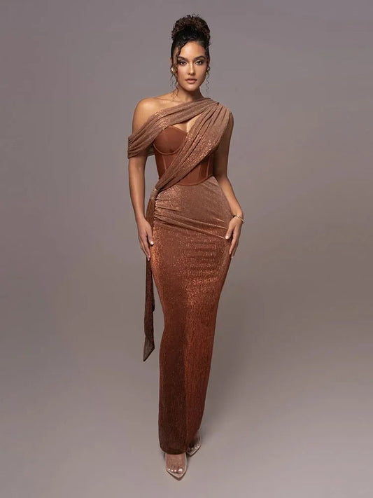 Bethany | One-Shoulder Wedding Guest Dress