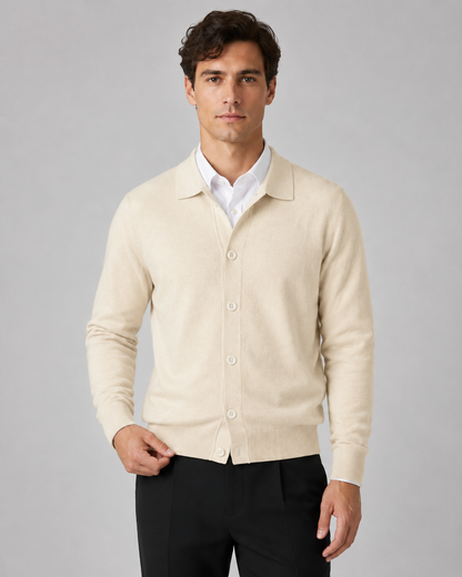 Men's Knit Cardigan Sweater - Button Front Classic Fit