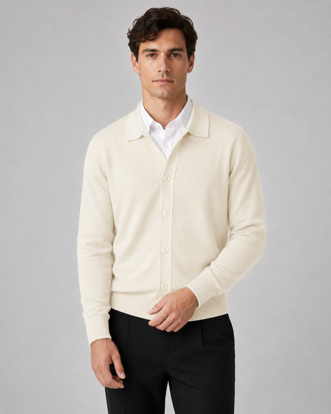 Men's Knit Cardigan Sweater - Button Front Classic Fit