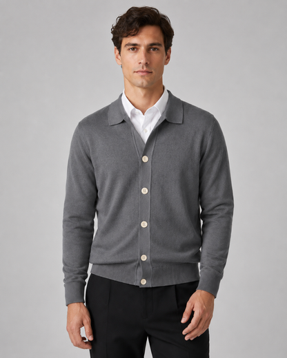 Men's Knit Cardigan Sweater - Button Front Classic Fit