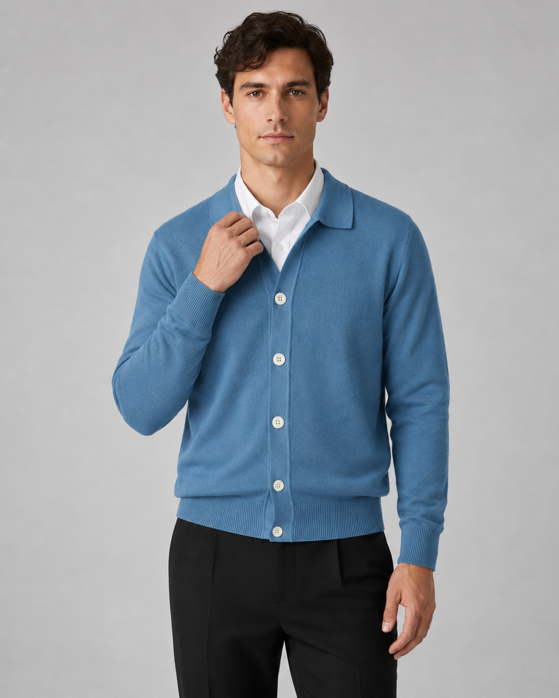 Men's Knit Cardigan Sweater - Button Front Classic Fit