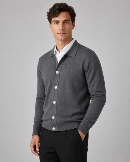 Men's Knit Cardigan Sweater - Button Front Classic Fit