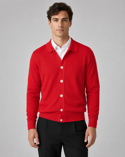 Men's Knit Cardigan Sweater - Button Front Classic Fit