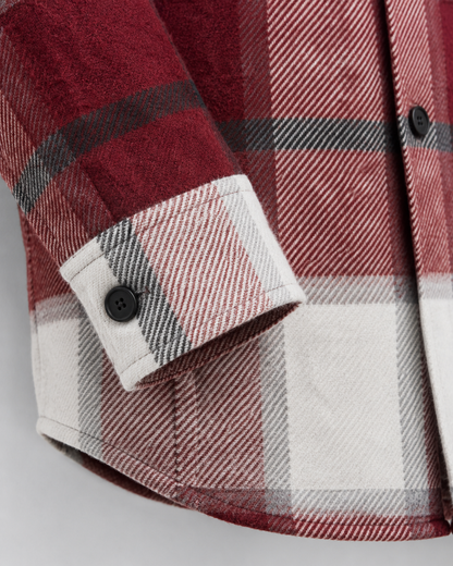 Men's Flannel Shirt Jacket - Brushed Check