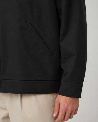 Men's Barn Jacket - Contrast Collar Zip Up