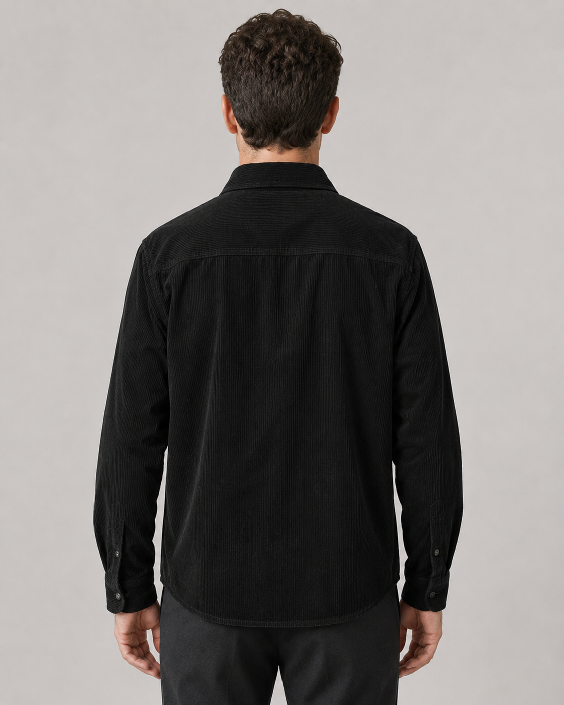 Men's Corduroy Shirt Jacket - Cotton Button Up