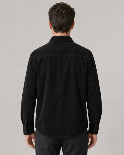 Men's Corduroy Shirt Jacket - Cotton Button Up