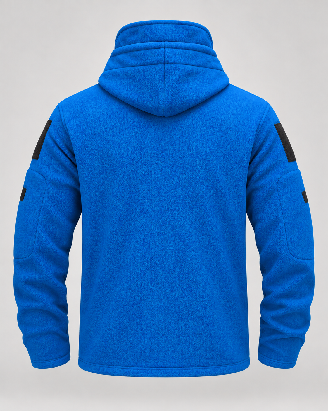 Men's Fleece Jacket - Full Zip Hooded Multi Pocket
