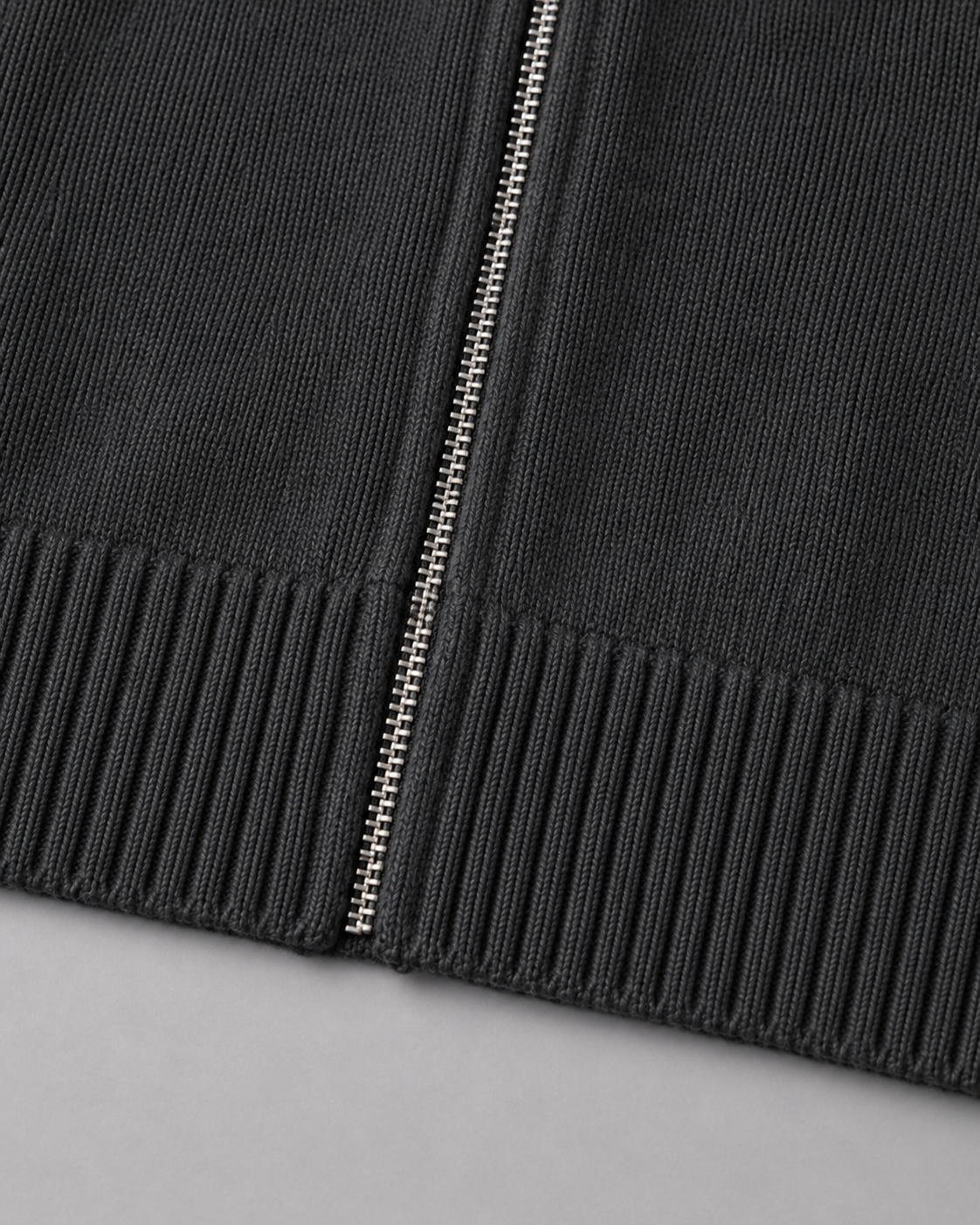Men's Knit Cardigan Sweater - Full Zip Contrast Collar