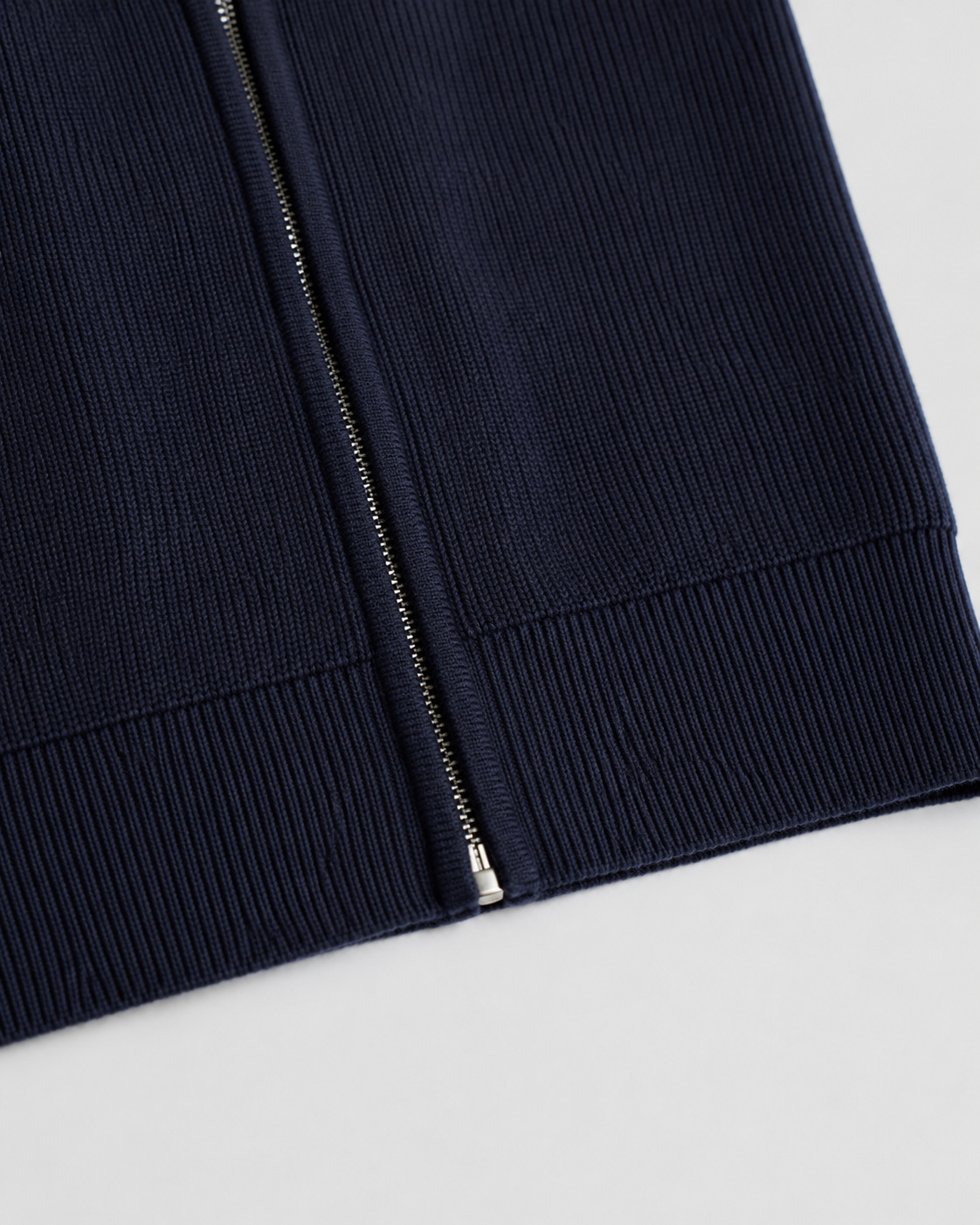 Men's Full Zip Cardigan Sweater - Knit Stand Collar