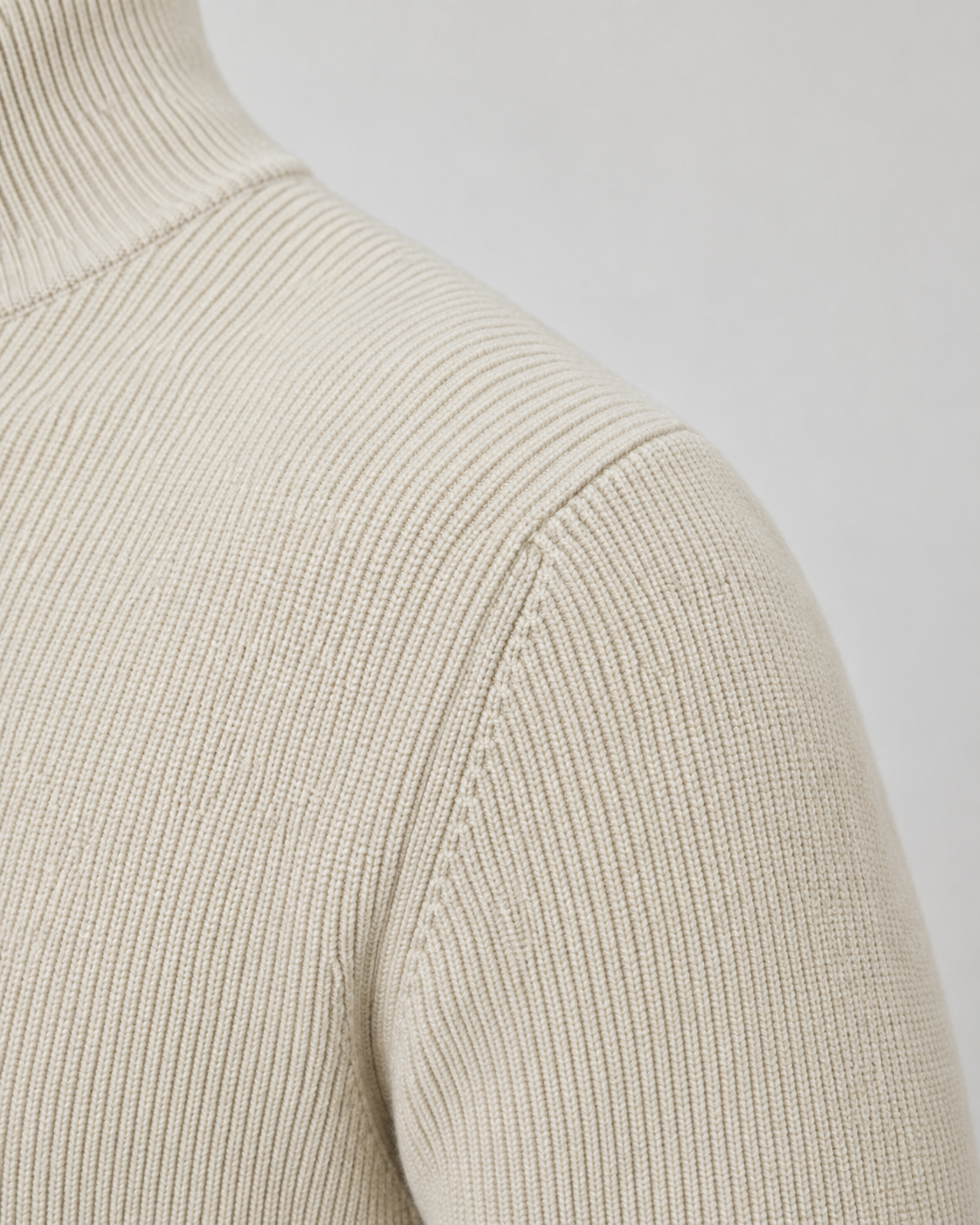 Men's Full Zip Cardigan Sweater - Knit Stand Collar