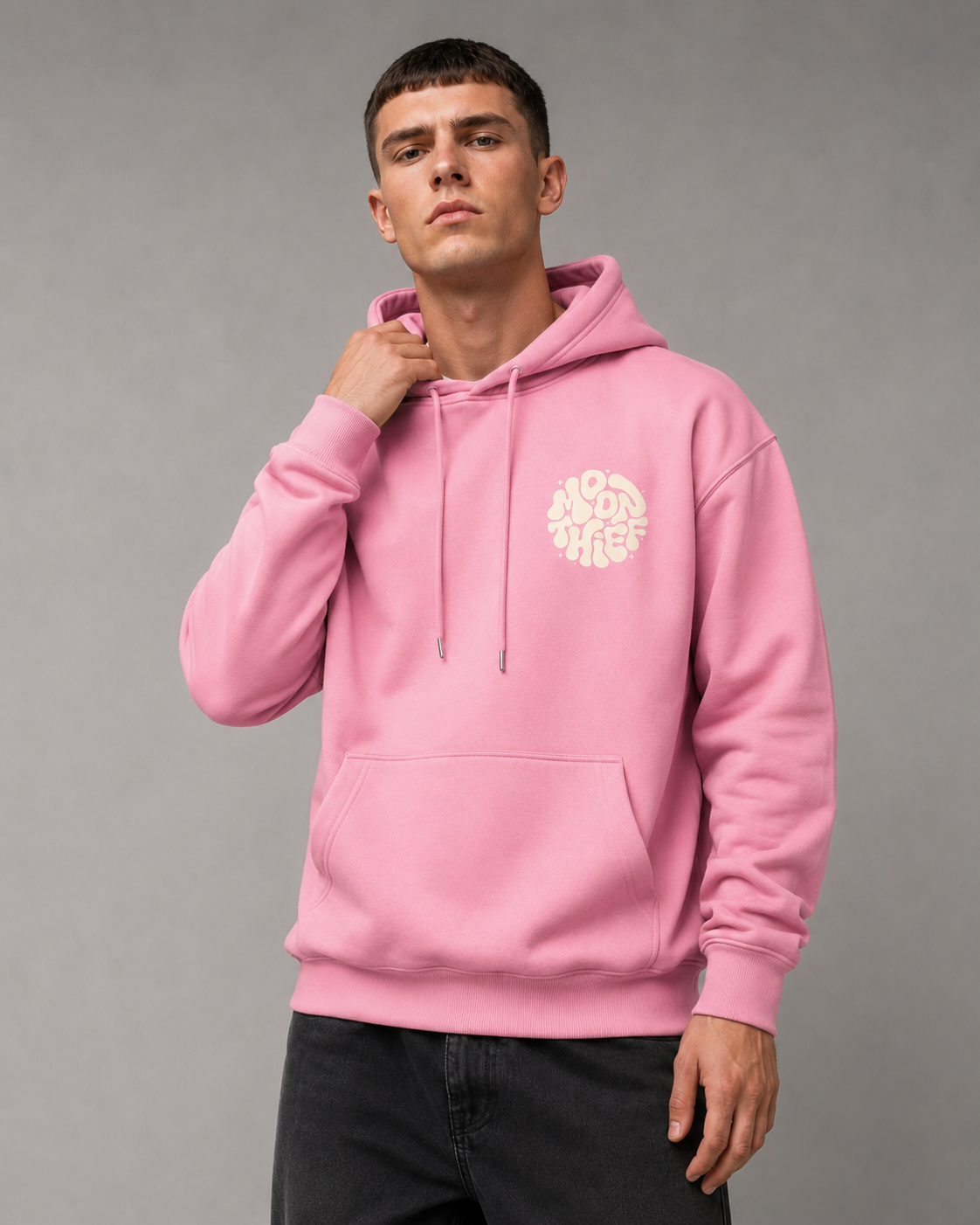 Men's Graphic Hoodie - Pullover Sweatshirt Bold Back Print