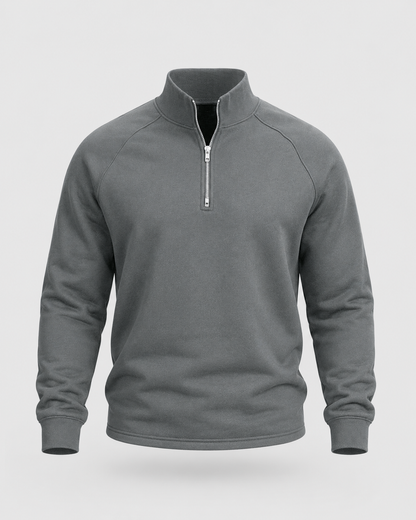 Men's Half Zip Pullover - Funnel Neck Knit Sweater