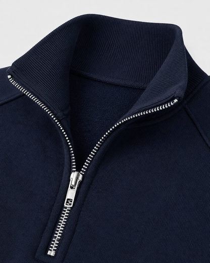 Men's Half Zip Pullover - Funnel Neck Knit Sweater
