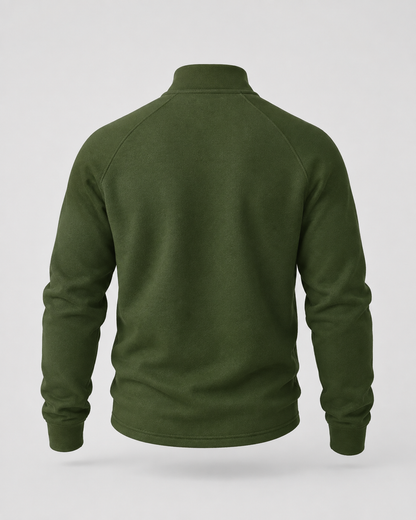 Men's Half Zip Pullover - Funnel Neck Knit Sweater