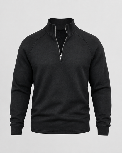 Men's Half Zip Pullover - Funnel Neck Knit Sweater
