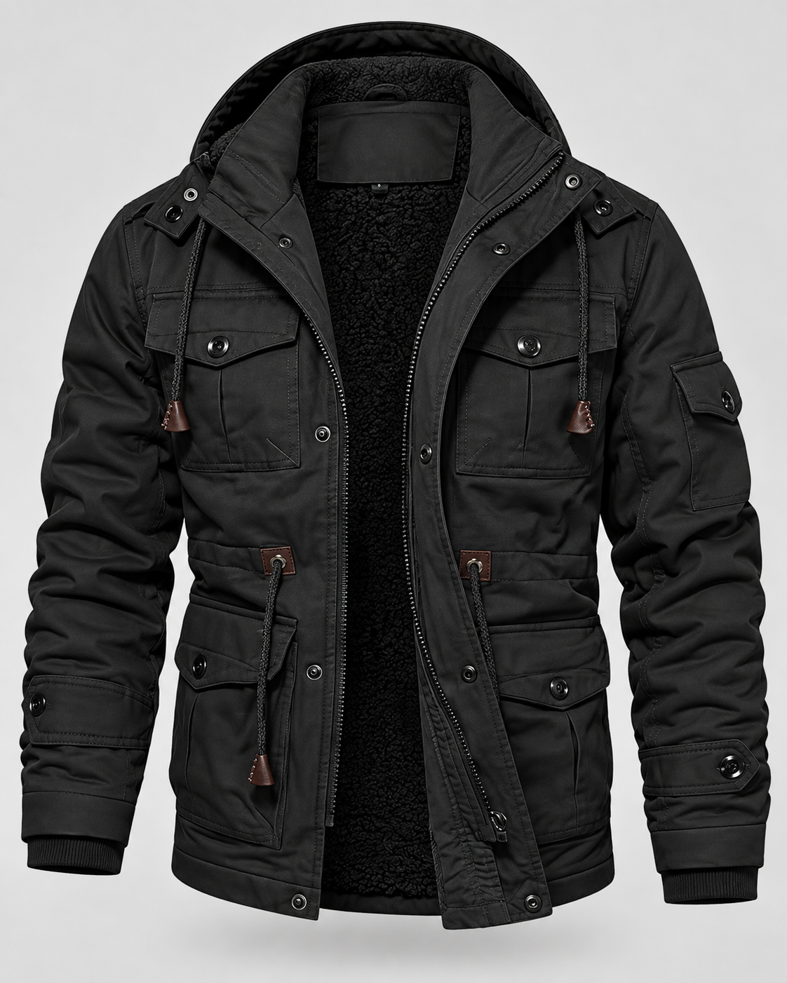 Men's Utility Parka - Fleece Lined Multi Pocket