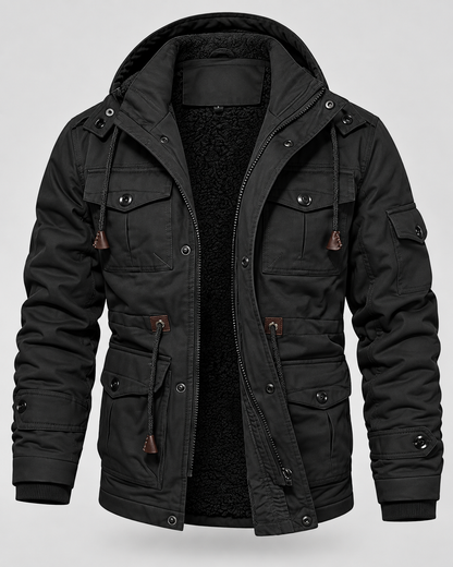 Men's Utility Parka - Fleece Lined Multi Pocket