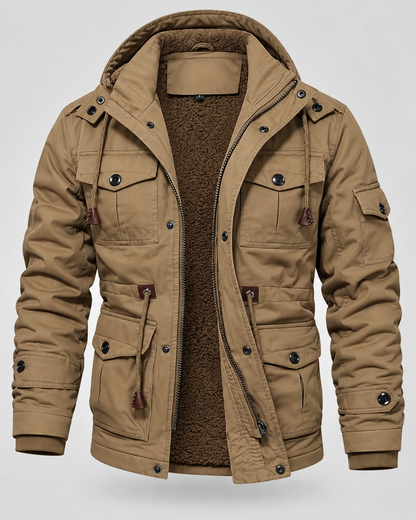 Men's Utility Parka - Fleece Lined Multi Pocket