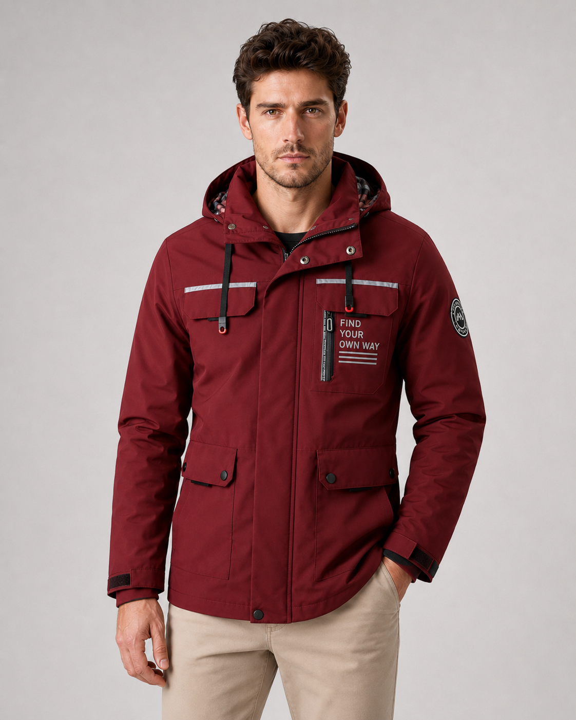 Men's Utility Parka - Hooded Multi Pocket