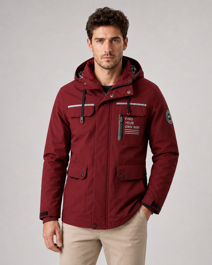 Men's Utility Parka - Hooded Multi Pocket