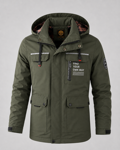 Men's Utility Parka - Hooded Multi Pocket
