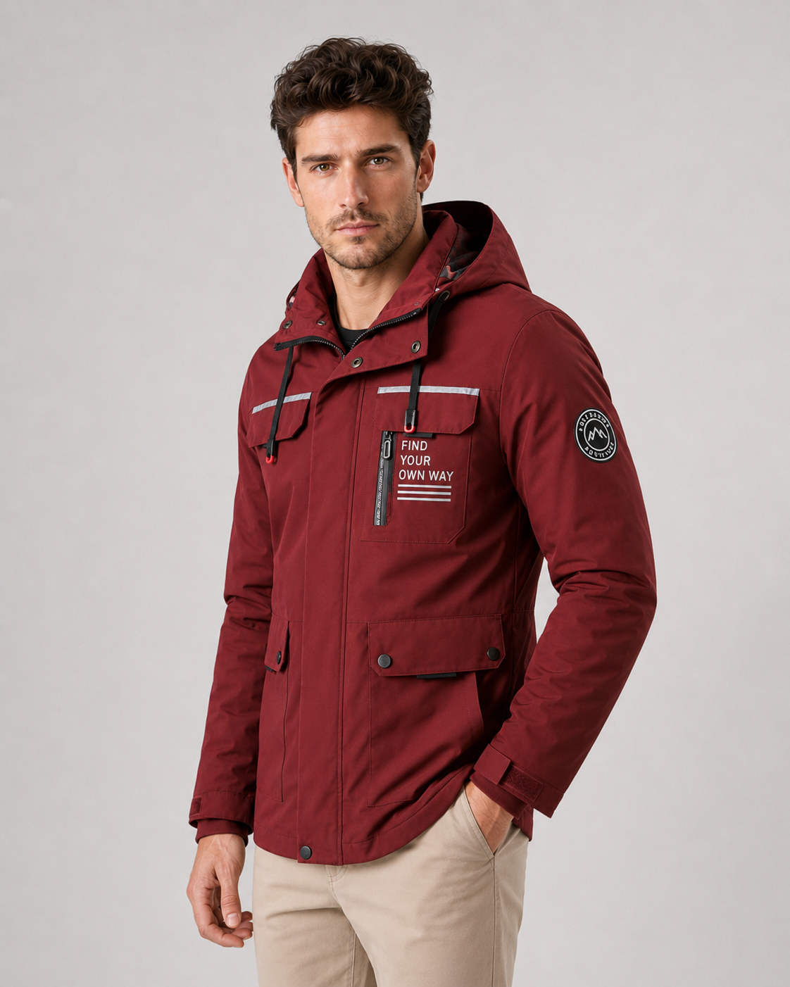 Men's Utility Parka - Hooded Multi Pocket