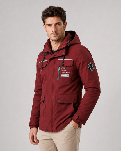 Men's Utility Parka - Hooded Multi Pocket