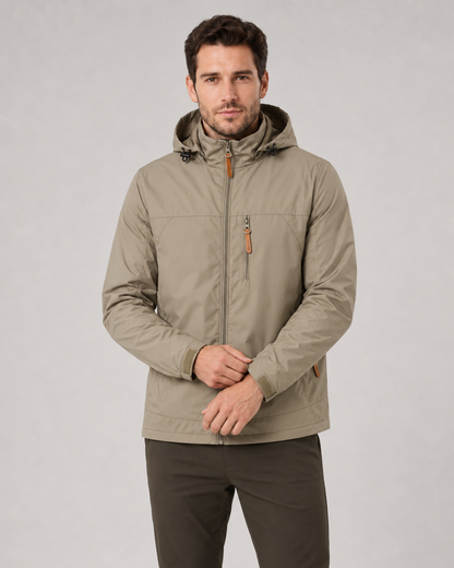 Men's Windbreaker Jacket - Lightweight Hooded