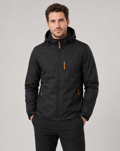 Men's Windbreaker Jacket - Lightweight Hooded