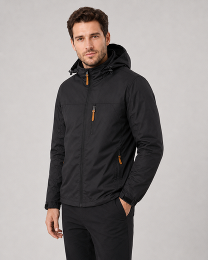 Men's Windbreaker Jacket - Lightweight Hooded