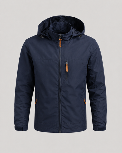 Men's Windbreaker Jacket - Lightweight Hooded