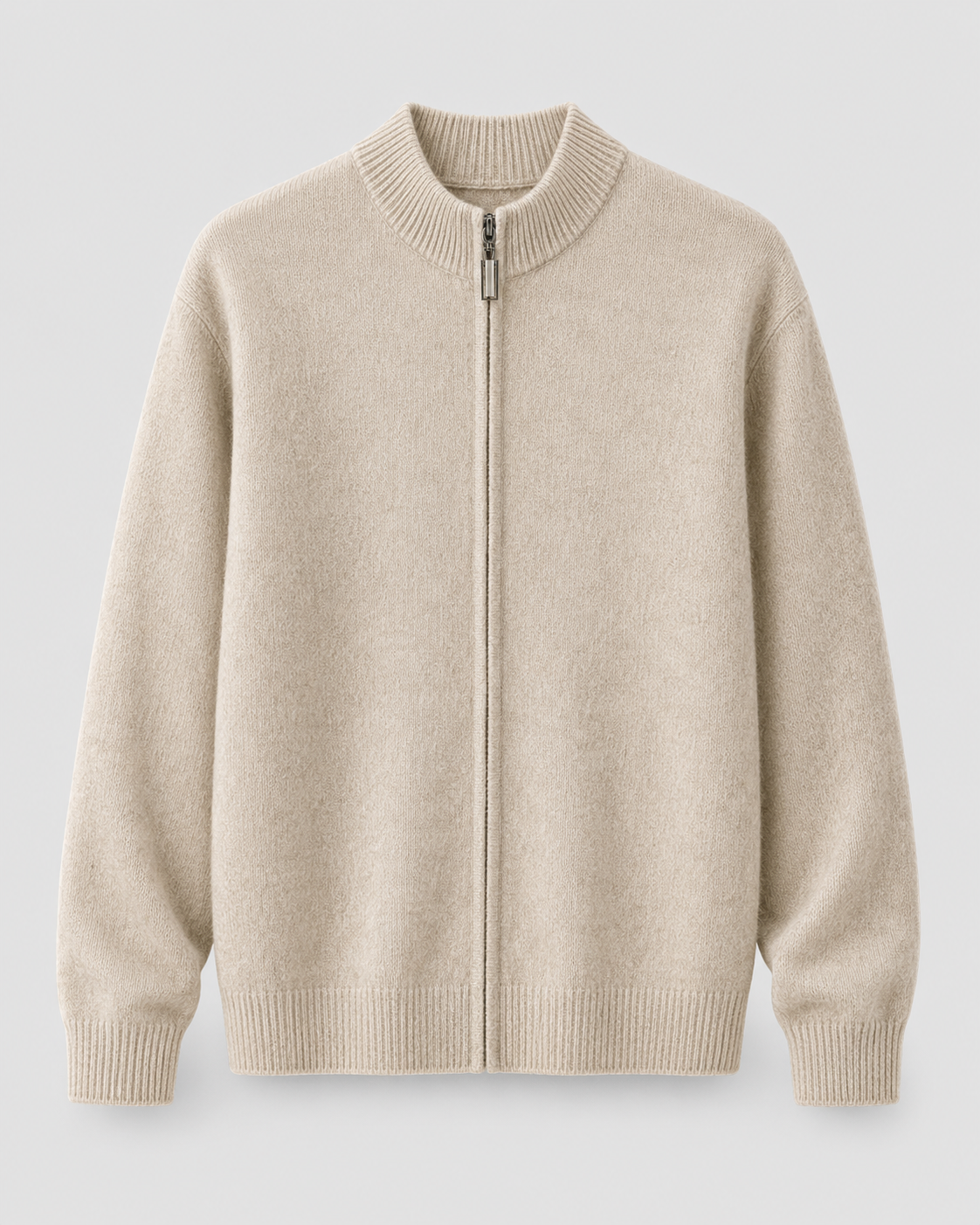 Men's Merino Wool Cardigan - Full Zip Knit Sweater