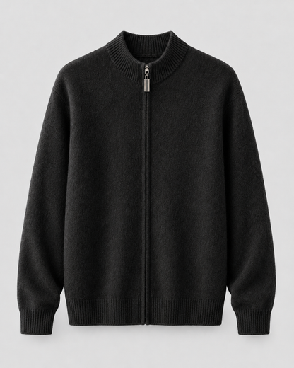 Men's Merino Wool Cardigan - Full Zip Knit Sweater