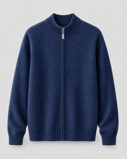 Men's Merino Wool Cardigan - Full Zip Knit Sweater