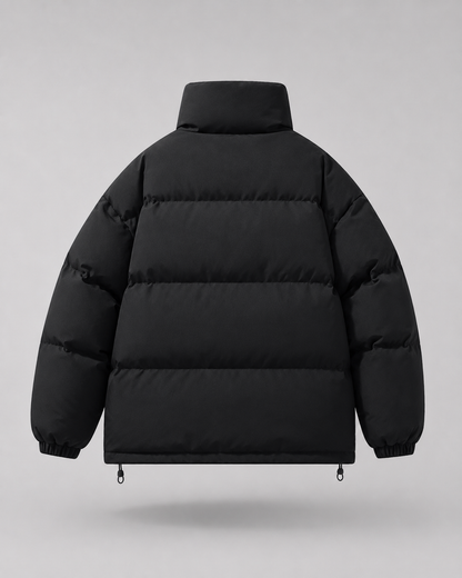 Men's Puffer Jacket - Oversized Stand Collar