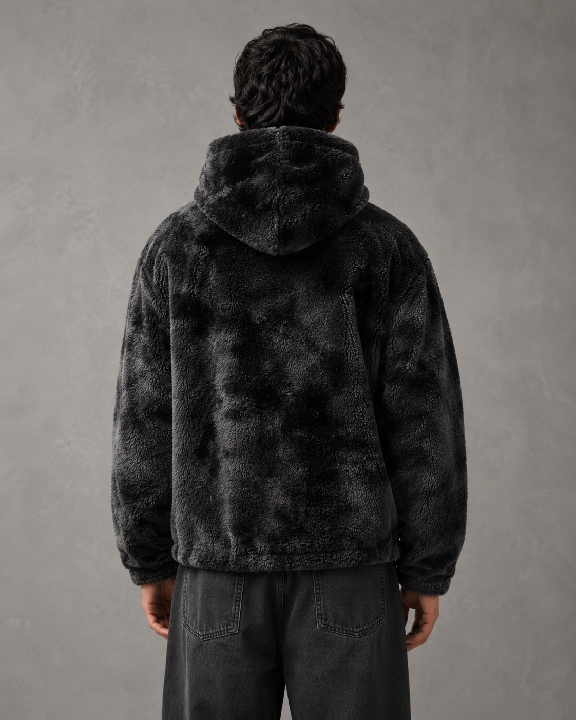Men's Fleece Zip Up Hoodie Jacket - Plush Hooded Jacket