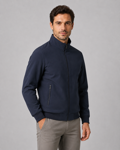 Men's Quilted Jacket - Lined Stand Collar