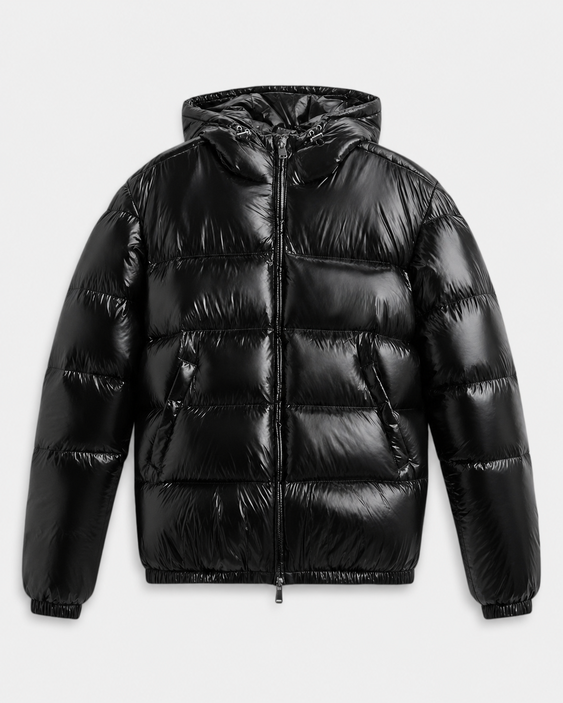 Men's Quilted Puffer Jacket - Hooded