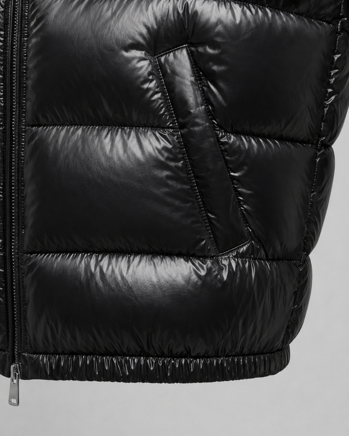 Men's Quilted Puffer Jacket - Hooded