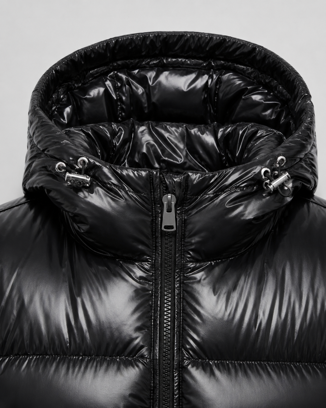 Men's Quilted Puffer Jacket - Hooded