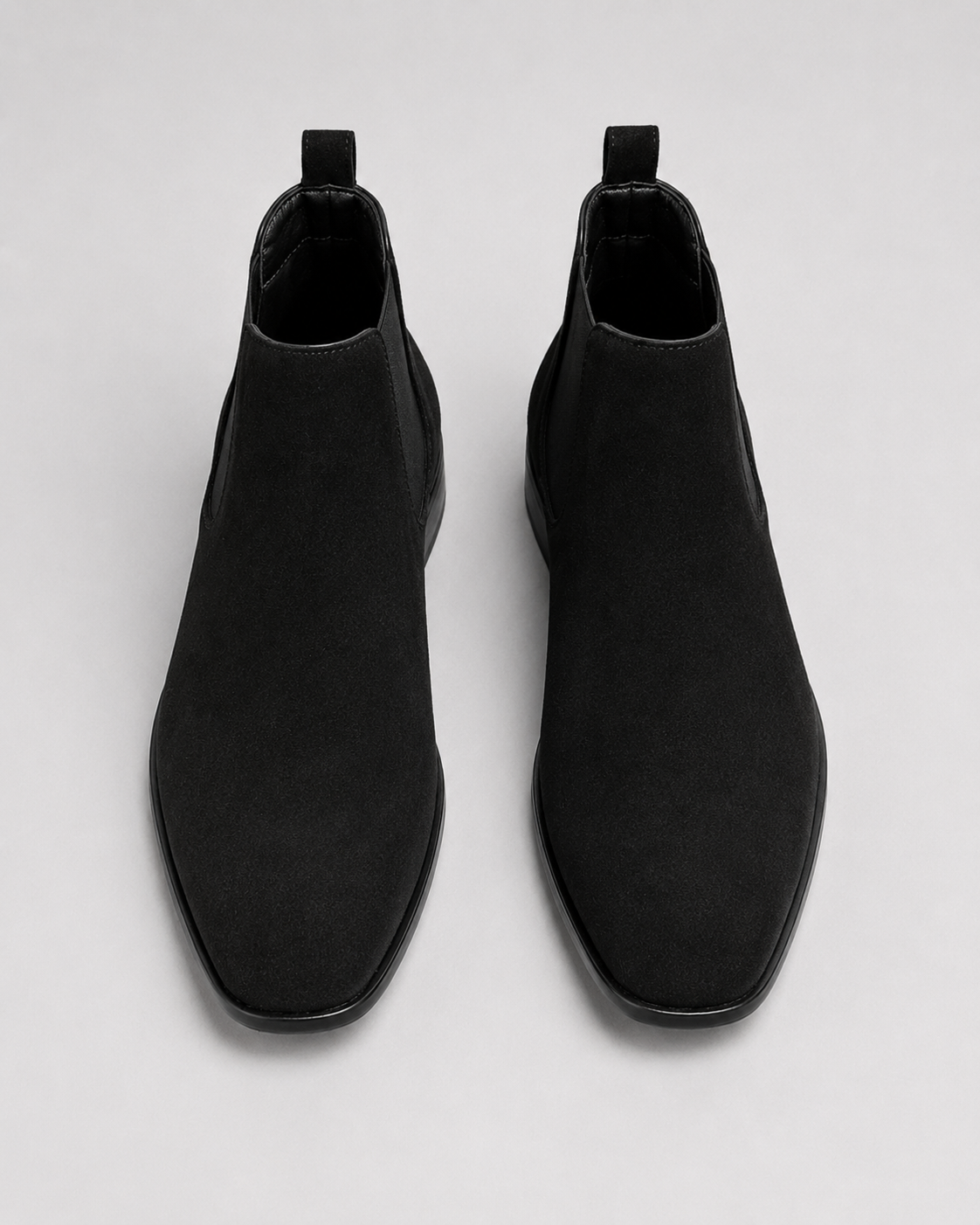 Men's Suede Chelsea Boots - Slip On Ankle Boots Classic Style