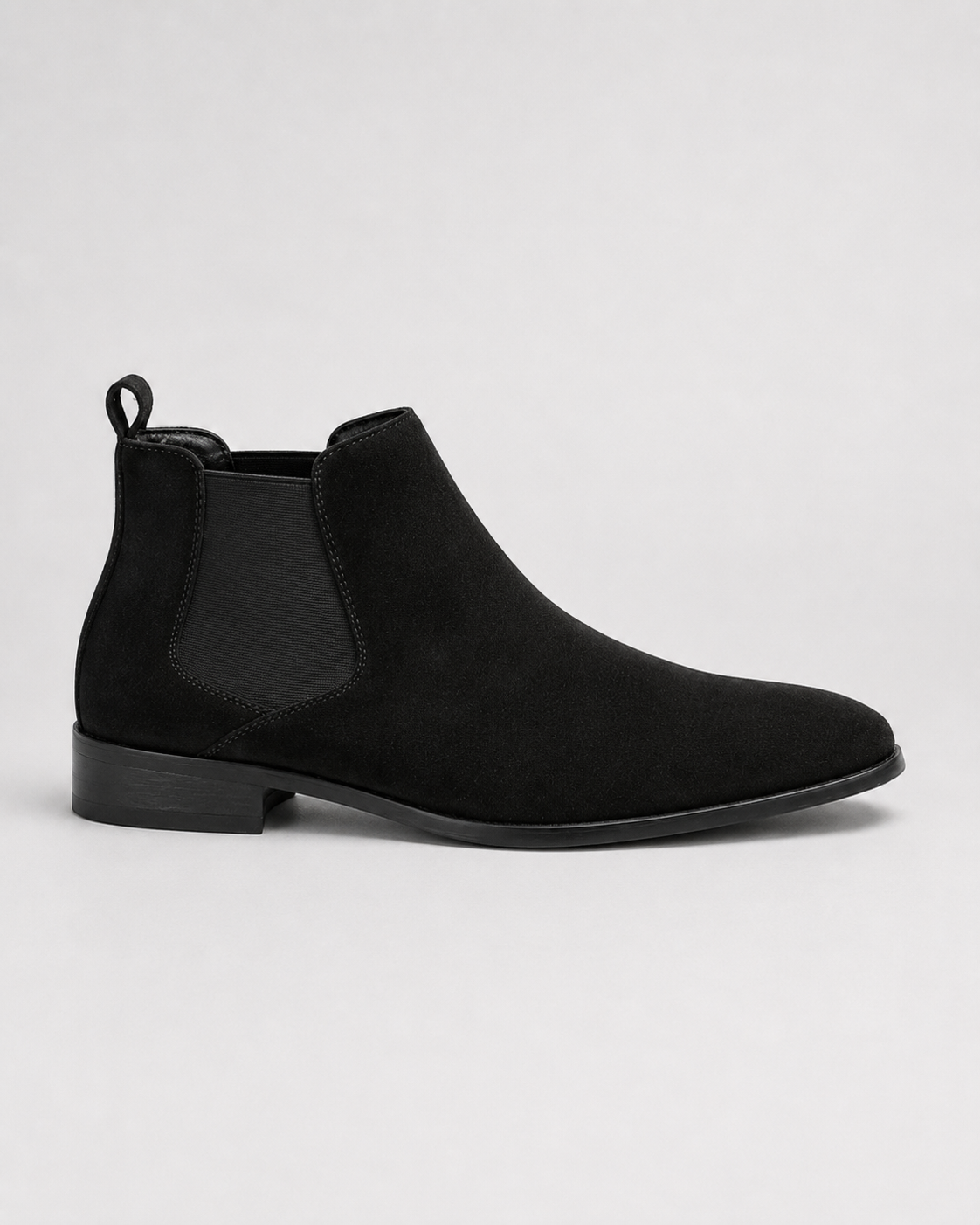 Men's Suede Chelsea Boots - Slip On Ankle Boots Classic Style