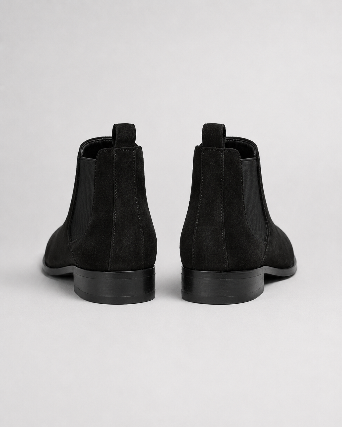 Men's Suede Chelsea Boots - Slip On Ankle Boots Classic Style