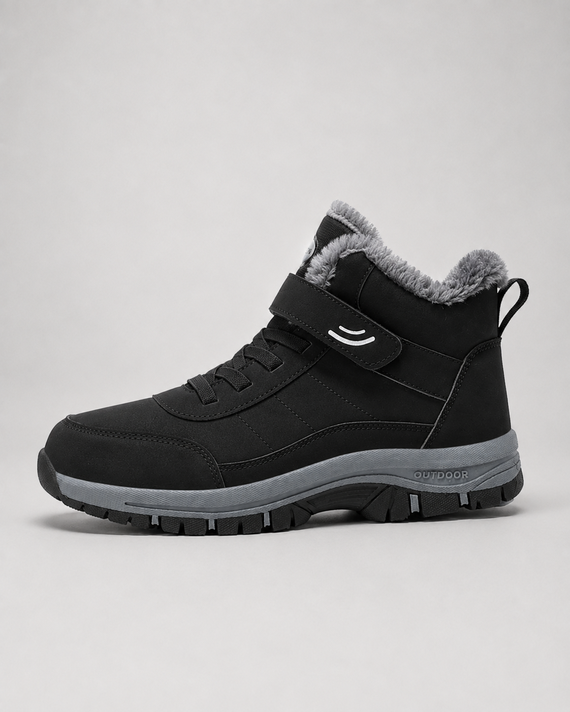 Men's Winter Boots - Lace Up Ankle Boots Rugged Lug Sole